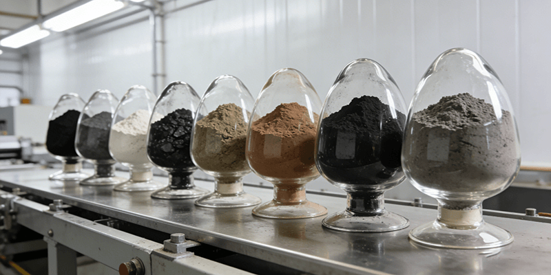Coal powder materials